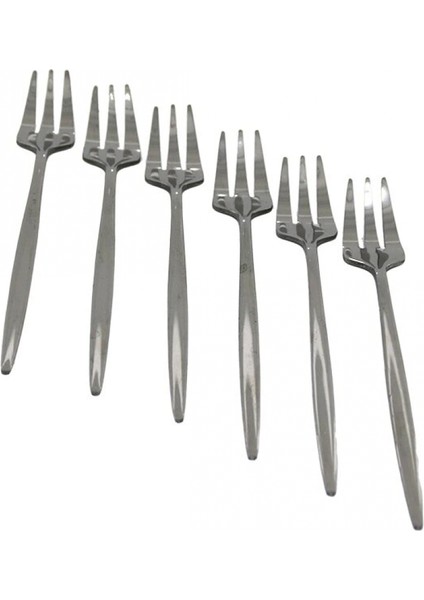 6pcs Metal Tatlı Çatal (4887)