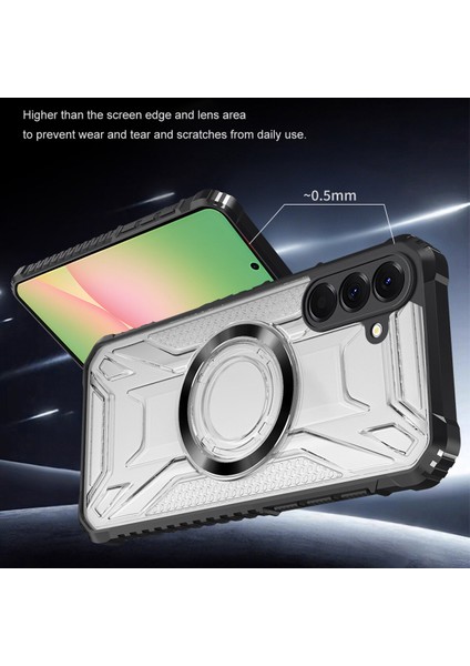 Case For Samsung Galaxy A32 4g Için Manyetik Halkalı Şeffaf Akrilik Darbeye Dayanıklı Koruyucu Kılıf-Mor (Yurt Dışından) modelleri