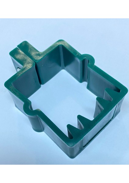 Panel Çit Plastik Kelepçe (Klips) Yeşil 60X60MM Ebatlarında Çinko Kaplı Vida ve Somun Dahil ***20 Adet*** fiyatları