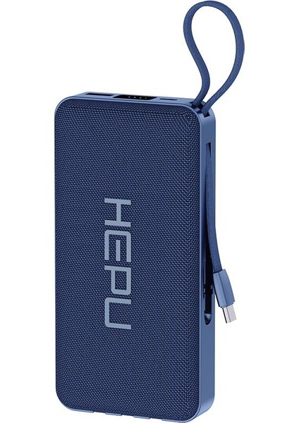 HP-267 30.000 Mah Kendinden Kablolu Powerbank – 22.5W Hızlı Şarj + LED Göstergeli