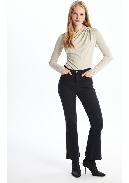 Yeni Sezon Mars Flare Kadın Jean Pantolon