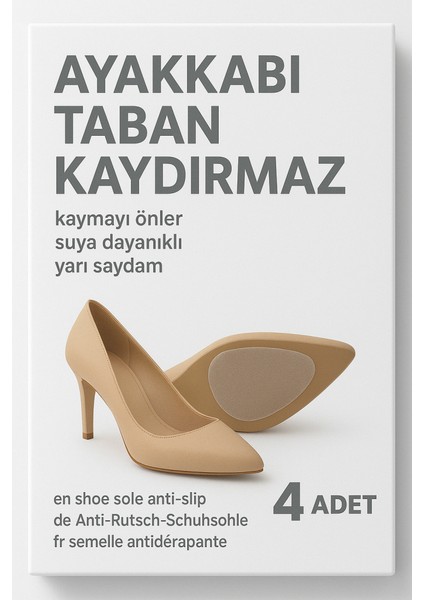 Ayakkabı Taban Kaydırmaz Bant Kaymayı Önler Suya Dayanıklıdır Şeffaf 4 Ad indirimleri