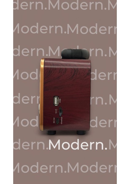 Dx-66 Nostaljik Fm Radyo & Bluetooth Hoparlör - Şarjlı, Usb/sd Destekli, Kahverengi Retro Radyo (Videolu Ürün) fırsatları