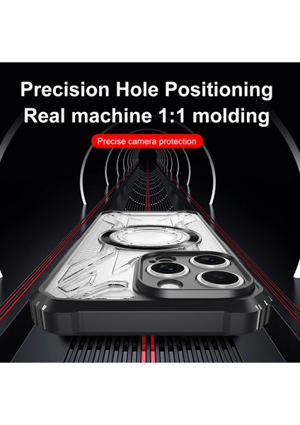 Case For Tecno Pova 6 Neo 4g Için Manyetik Halkalı Şeffaf Akrilik Darbeye Dayanıklı Koruyucu Kılıf-Yeşili (Yurt Dışından) fırsatları