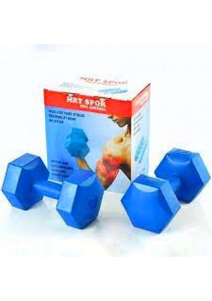 7kg Plastik Köşeli Dambıl 2 Parça (4887)