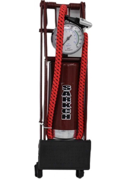 Basınç Göstergeli Ayak Pompası Araba Bisiklet Motor Lastik Pompası (4887) fırsatları