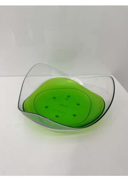 Damla Ekmeklik Meyvelik Yeşil Renk Servis Kabı