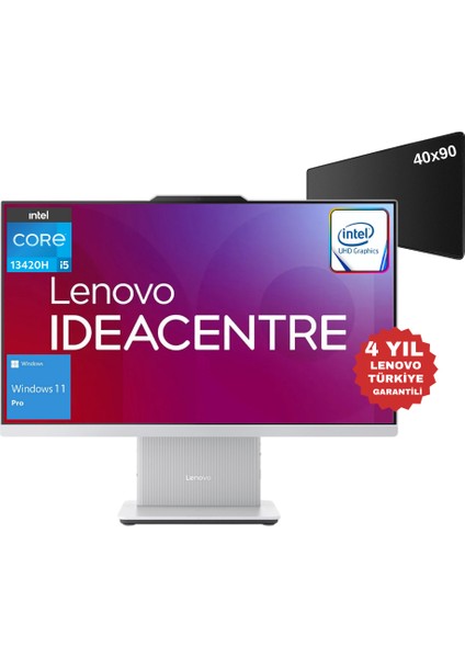 Ideacentre Aıo Intel Core I5 13420H 16GB 2tb SSD 23.8" 100Hz Fhd Windows 11 Pro All-In-One Bilgisayar F0HN0053TR - Xxl Mouse Pad WZ17