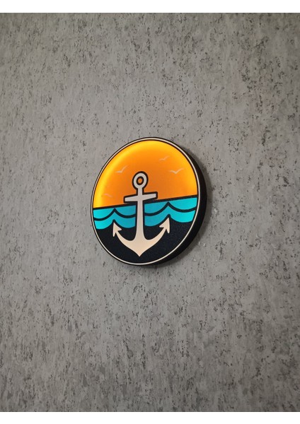 Çapa Figürlü Işıklı Dekoratif Hediyelik | USB Type-C Şarjlı | Anahtarlı | Kişiye Özel Tasarım fırsatları