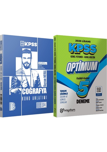 2026 Kpss Coğrafya Konu Anlatımı - Lisans Optimum 5 Deneme