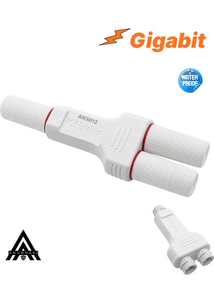 AN3012 Outdoor Su Geçirmez 1x2 1 Giriş 2 Çıkış Poe Extender Ethernet Repeater Dış Mekan fırsatları