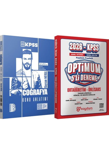 2026 Kpss Coğrafya Konu Anlatımı - Optimum 5 Deneme