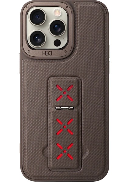 iPhone 14 Pro HBC-248 Lima Standlı Kapak - Titan Gri