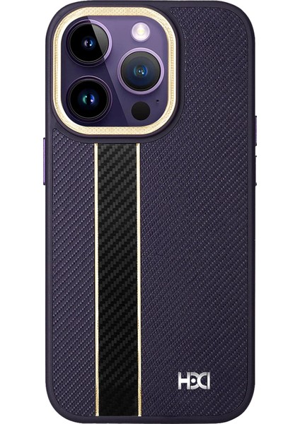 iPhone 14 Pro Max Kılıf HBC-163 Times Kapak - Derin Mor