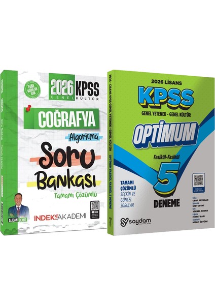 2026 Kpss Coğrafya Algoritma Soru Bankası - Lisans Optimum 5 Deneme