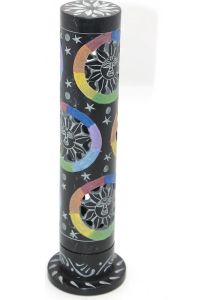 Obsidian Taşı Işlemeli Kule Tütsülük Model 3