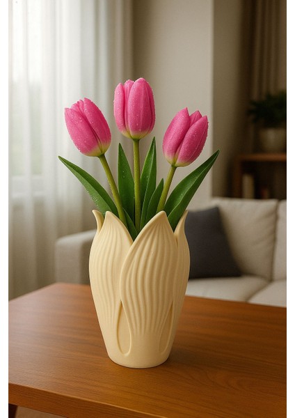 Lotus 3D Modern Tarz Dekoratif Vazo