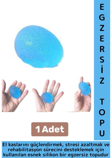 Ergonomik Stres Egzersiz Rehabilitasyon Fizyoterapi Esnek Silikon El Bilek Parmak Güçlendirme Topu