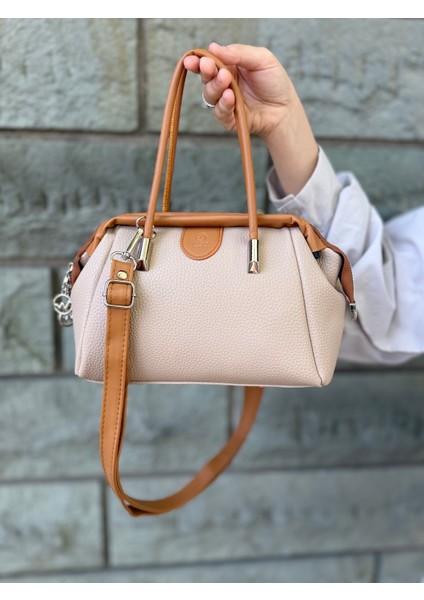 Nçs Kadın Yumuşak Deri Dokulu Şık ve Kullanışlı Kadın El &omuz Çantası (24X17CM)