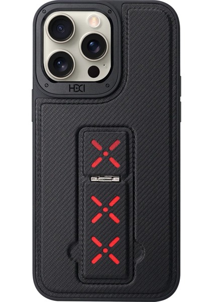 iPhone 14 Pro Max HBC-248 Lima Standlı Kapak - Siyah