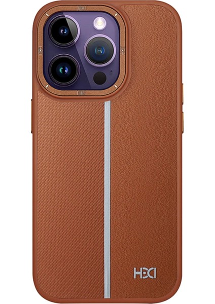 iPhone 14 Pro Max Kılıf HBC-155 Lizbon Kapak - Kahverengi indirimleri