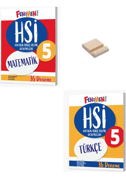 Fenomen 5. Sınıf Matematik ve Türkçe Haftalık Süreç Izleme Denemeleri + Telefon Standı