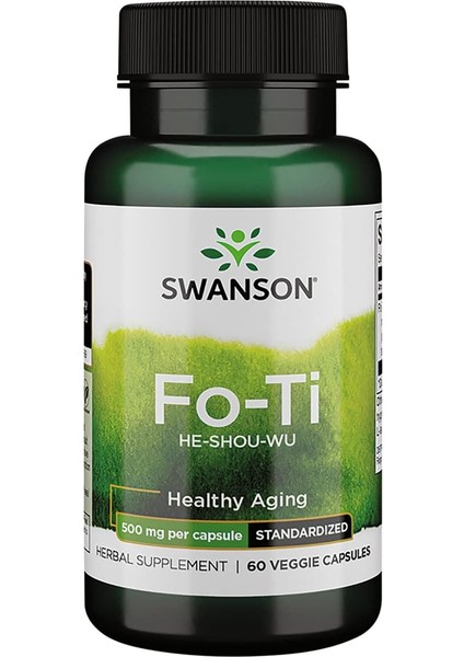 Fo-Tı He-Shou-Wu Healthagıng 500MG Per Capsule 60 Capsules