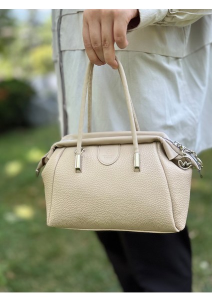 Nçs Kadın Yumuşak Deri Dokulu Şık ve Kullanışlı Kadın El &omuz Çantası (24X17CM)