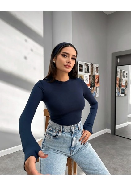 Uzun Kollu Basic Parmak Geçirmeli Body fiyatları