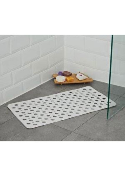 Gri Dikdörtgen Banyo Paspası, Kaydırmaz ve Vantuzlu, Konforlu Kullanım modelleri