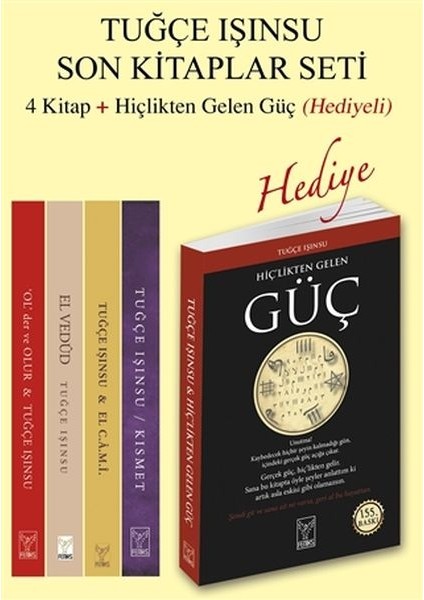 Tuğçe Işınsu Son Kitaplar Seti - Hiçlikten Gelen Güç Hediyeli - 5 Kitap