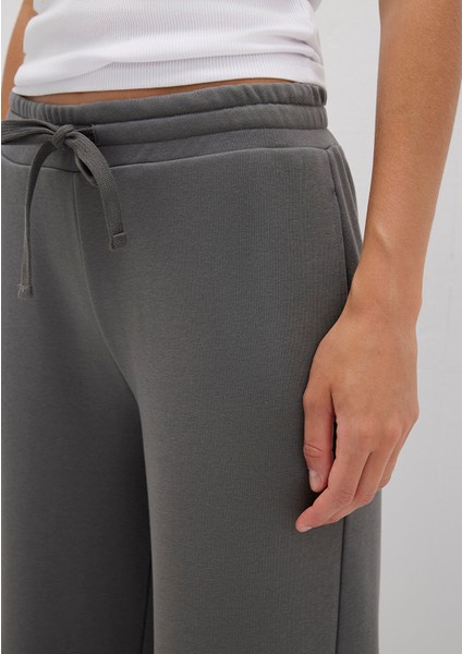 Geniş Paça Gri Basic Eşofman Altı 1011057-70096