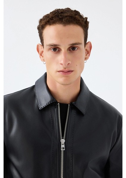 Erkek Suni Deri Mont LF2040820 fırsatları