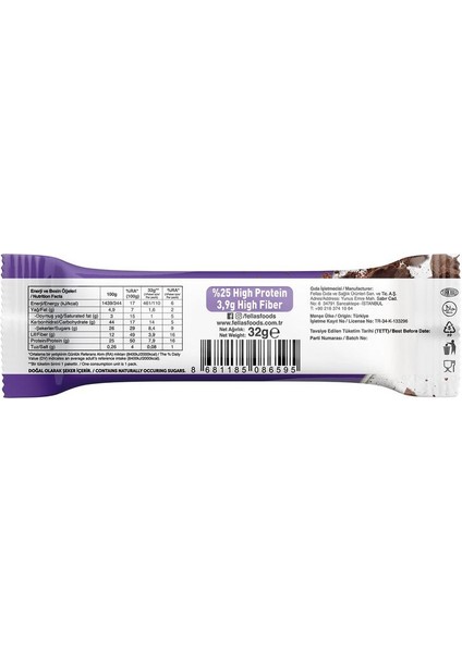 Fellas Protein Bar Duble Kakaolu 32 G fiyatları