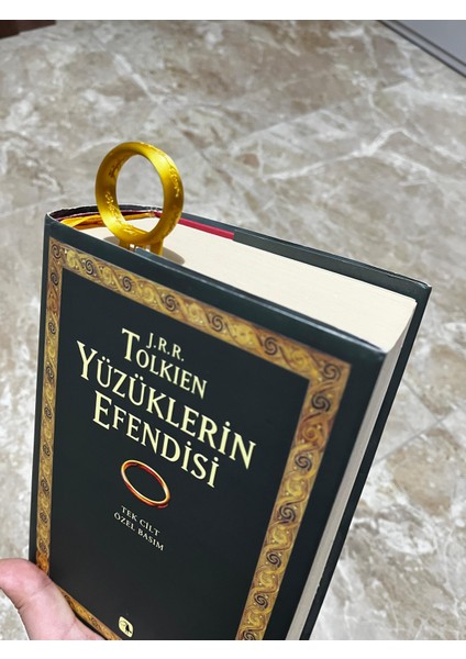 Yüzüklerin Efendisi Tek Yüzük Kitap Ayracı - The One Ring Tasarım