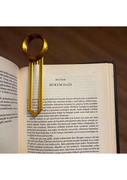 Yüzüklerin Efendisi Tek Yüzük Kitap Ayracı - The One Ring Tasarım modelleri