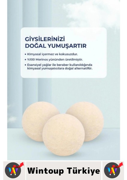 Kırışıklık Azaltan Hızlı Kuruma Sürtünme Engelleyen Çamaşır Makinesi Pratik Yün Kurutma Topu 6 Adet fırsatları