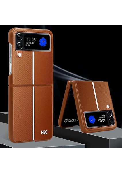 Samsung Galaxy Z Flip 4 Kılıf HBC-155 Lizbon Kapak - Koyu Yeşil modelleri