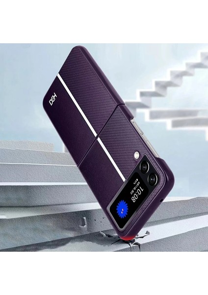 Samsung Galaxy Z Flip 4 Kılıf HBC-155 Lizbon Kapak - Koyu Yeşil indirimleri