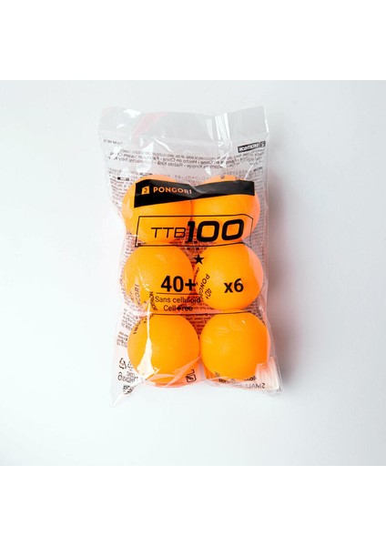 Masa Tenisi Topu - 6 Adet - Turuncu - Ttb 100 fiyatları