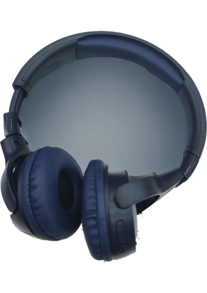 Kulak Üstü Kulaklık SN520 Uyumlu Wireless Kablosuz ve Kablolu (Lacivert)