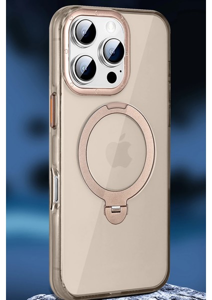Apple iPhone 15 Pro Max HBC-338 Andes Magsafe Standlı Kapak - Gold indirimleri