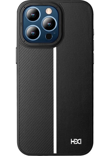 iPhone 15 Pro Kılıf HBC-155 Lizbon Kapak - Siyah