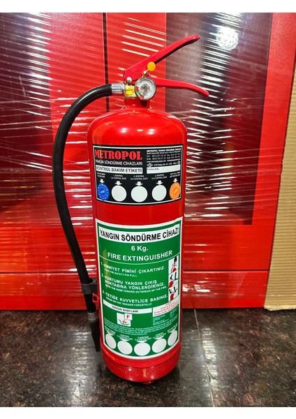 6 kg F Sınıfı Mutfak Yangınları Için Söndürme Cihazı