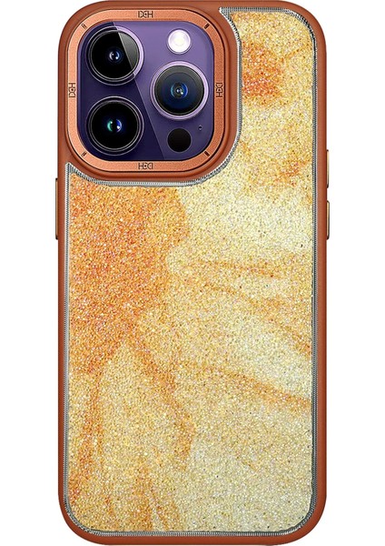 iPhone 13 Pro Max HBC-201 Salvador Simli Kapak - Kahverengi