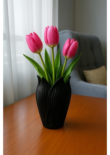 Lotus 3D Modern Tarz Dekoratif Vazo