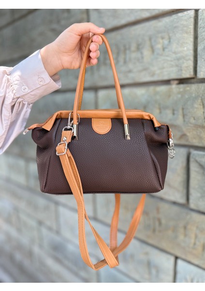 Nçs Kadın Yumuşak Deri Dokulu Şık ve Kullanışlı Kadın El &omuz Çantası (24X17CM)