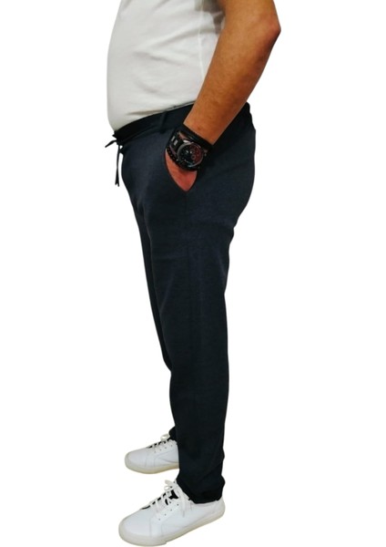 Erkek Jogger Eşofman Altı Battal Boy Büyük Beden Pike Kumaş Üç Cepli Arka Cep Fermuarlı Duble Paça Spor Kesim Bel Lastikli Kordon Bağcıklı fırsatları