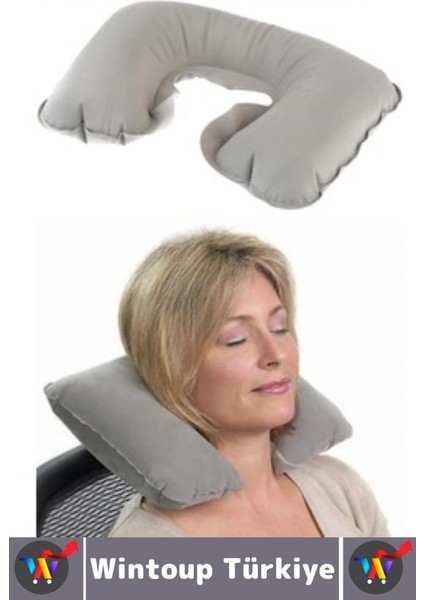 Kompakt Seyahat Çanta Boy Şişirilebilir Yolcu Seyahat Ense Boyun Ağrı Azaltan Konforlu Boyun Yastığı fiyatları