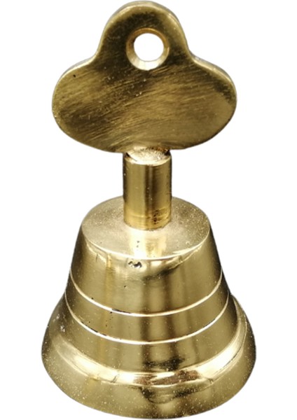 Pirinç Döküm Yemek el Çanı 7.5cm